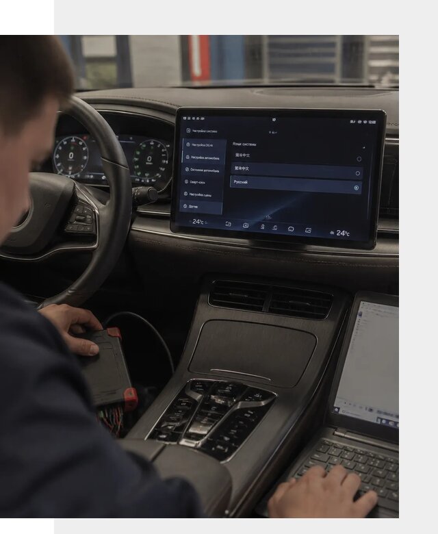 Русификация автомобиля BYD HAN для эксплуатации в Чернушке